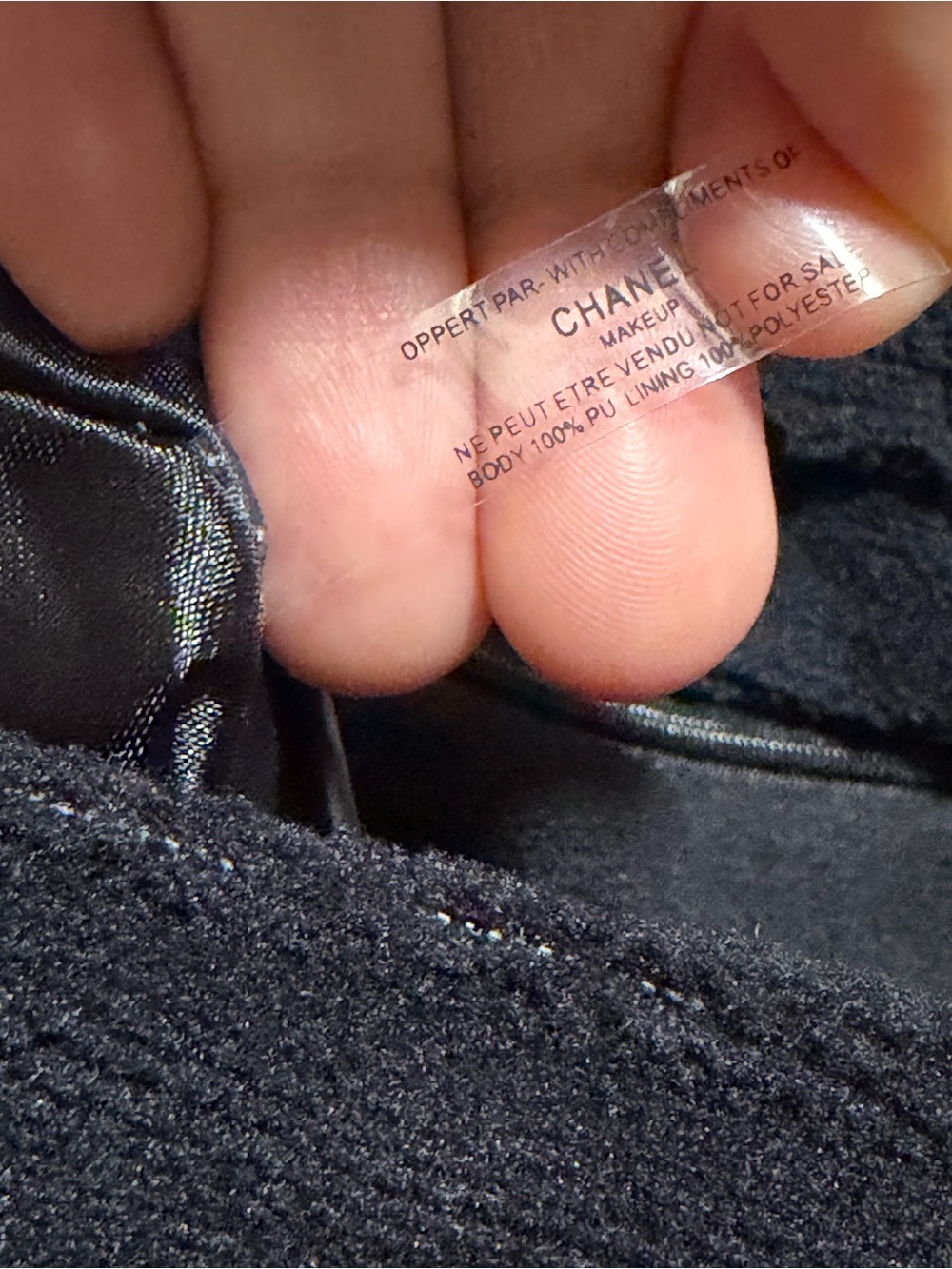 GWP Chanel Black On Black Logo Crossbody Bag - Picture 5 of 9